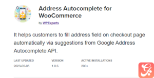 Address Field Autocomplete For WooCommerce 1.0.7