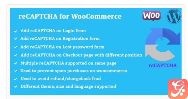 reCAPTCHA for WooCommerce