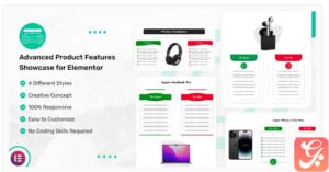 Advanced Product Features Showcase for Elementor 1.0.1