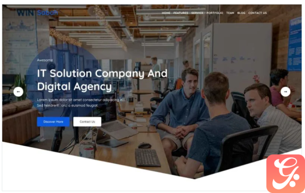 Sabah - IT Solution Landing Page WordPress Theme