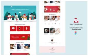Santas Wonderland - festival Service Ready to use Elementor Template