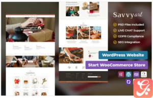 SavvyArt - Handmade & Crafting - Best of Conversion-Friendly WooCommerce Theme