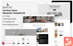 SeatJet - Furniture Store Elementor Template Kit