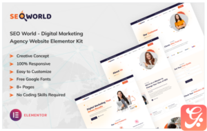 SEO World - Digital Marketing Agency Website Elementor Kit