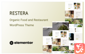 Restera - Organic Food and Restaurant One Page WordPress Theme