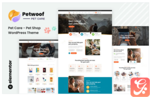 Petwoof - Pet Care & Pet Shop WordPress Theme