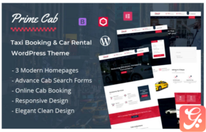 Prime Cab - Taxi Booking & Car Rental WordPress Theme