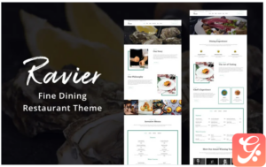 Ravier - Elegant Restaurant WordPress Theme