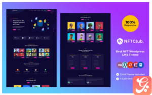 NFTClub - NFT Marketplace Multipurpose Wordpress Theme