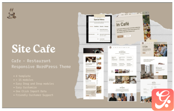 MKCafe - Responsive Wordpress Themplates for Restaurant, Cafe