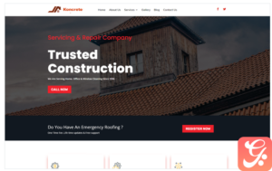 koncrete Construction Building Roofing Wordpress Themes