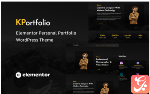 KPortfolio - Personal Portfolio WordPress Theme