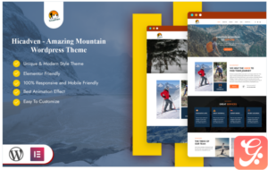 Hicadven - Amazing Mountain WordPress Theme