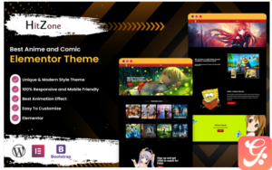 HitZone - Anime and Comic Elementor Wordpress Template