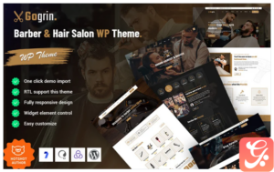 Gogrin - Barber & Hair Salon WordPress Theme