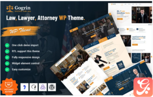 Gogrin - Law, Lawyer, & Attorney WordPress Theme