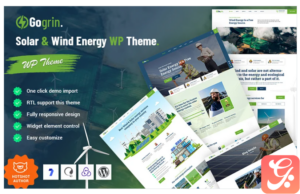 Gogrin - Solar & Wind Energy WordPress Theme