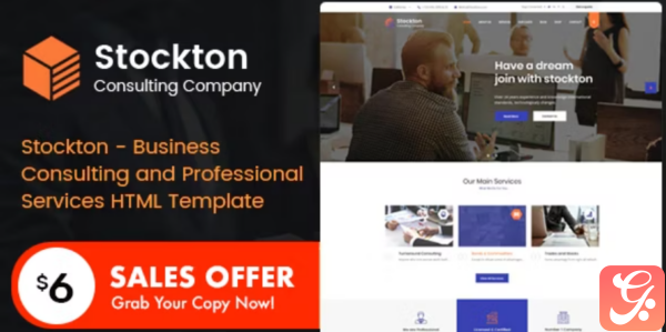 Stockton Business Consulting and Professional Services HTML Template