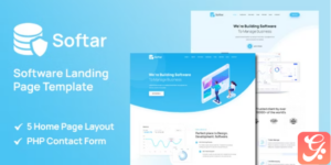 Softar - Software Landing Page