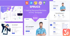 Spruce - Portfolio and vCard Template