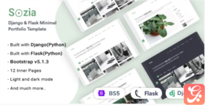 Sozia - Django and Flask Minimal Template