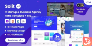 Solit - IT Startup, Business Agency HTML Template