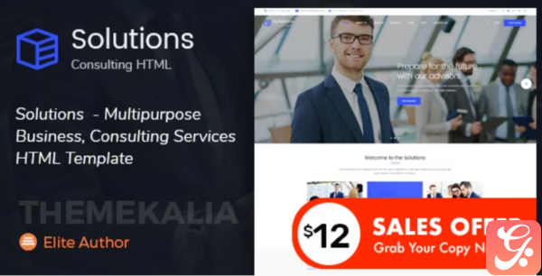 Solutions Multipurpose Business Consulting Services HTML Template