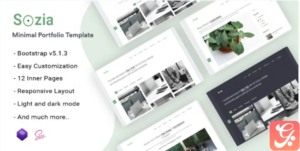 Sozia - Minimal Portfolio HTML Template