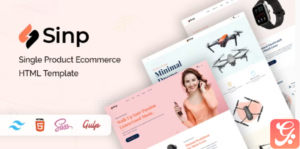 Sinp - Single Product Ecommerce HTML Template