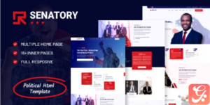 Senatory - Political Election Party HTML Template