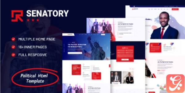 Senatory Political Election Campaign HTML Template