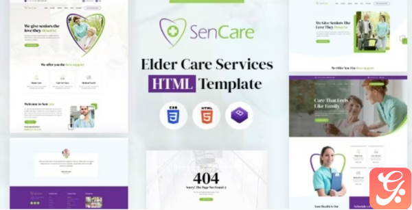 SenCare Elderly Home Senior Care HTML Template