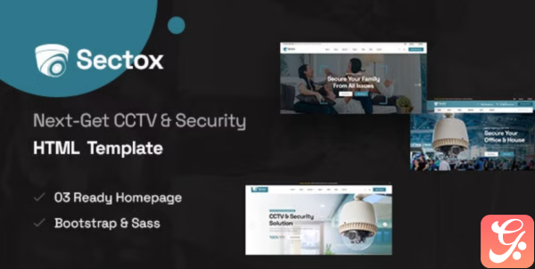 Sectox CCTV Security HTML Template
