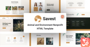 Savest - Animal Shelter Website Template