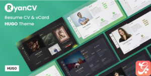 RyanCV - Personal Portfolio Resume Hugo Theme