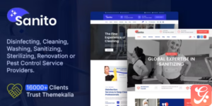 Sanito - Sanitizing and Cleaning HTML Template