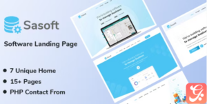 Sasoft - Software Landing Page