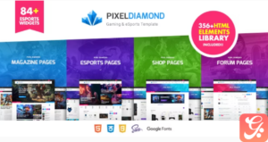 Pixel Diamond - HTML eSports and Magazine