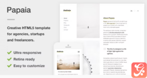Papaia - Creative & Minimal HTML Site Template