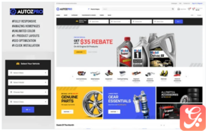 Autozpro Parts Cars Store PrestaShop Theme