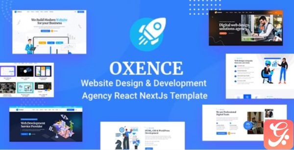 Oxence Web Design Agency React NextJs Template