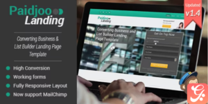 Paidjoo - Business & List Builder Landing Page