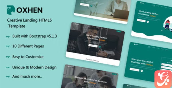 Oxhen Creative HTML5 Landing Template