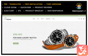 Aelcon Fashion and watch Stores PrestaShop Theme