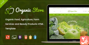 Organic Store - Food and Grocery HTML Template