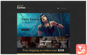 Alternative Clothing Store PrestaShop Theme