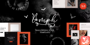 Oomph - Halloween Style One Page Template