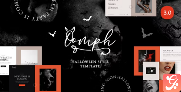 Oomph Halloween Style Coming Soon Landing Page Template