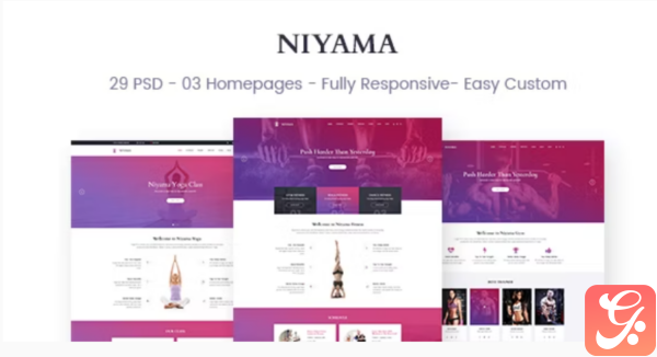 Niyama Multipurpose Yoga Gym Dance HTML5 And Bootstrap Templates