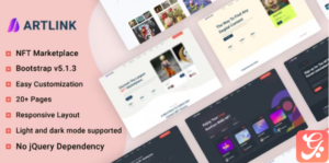 NFT Marketplace Template - Artlink